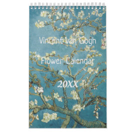 Calendário Vincent van Gogh Flowers Calendar