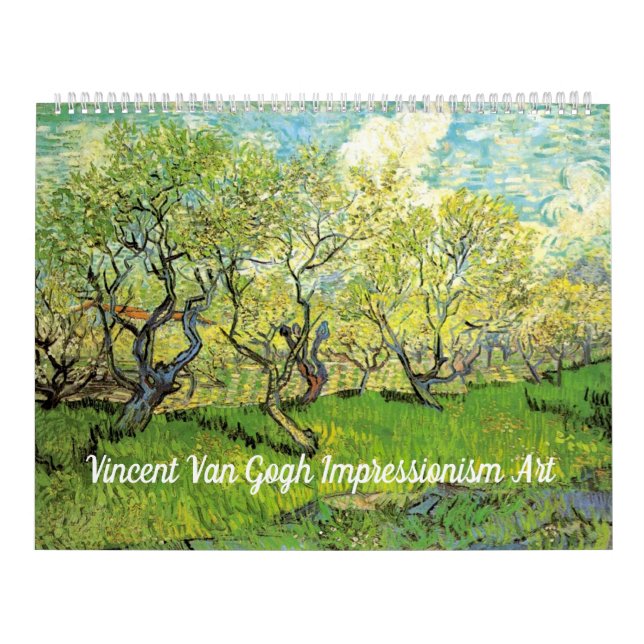 Calendário Vincent Van Gogh Impressionismo Arte (Capa)