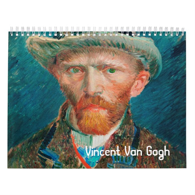 Calendário Vincent Van Gogh Masterworks Vintage Art (Capa)
