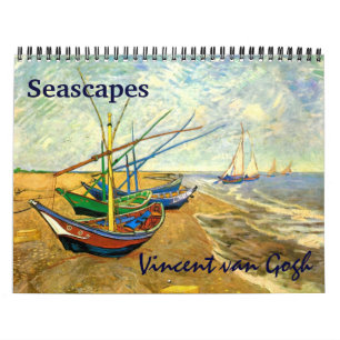 Calendário Vincent van Gogh Seascapes Marítimo Náutico
