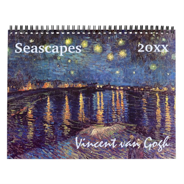 Calendário Vincent van Gogh Seascapes Marítimo Náutico (Capa)