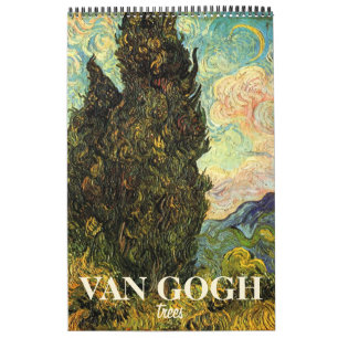 Calendário Vincent van Gogh Trees e Natureza