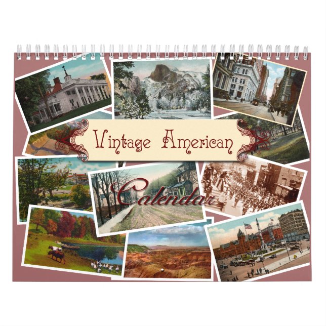 Calendário Vintage American Wall Calendar (Capa)