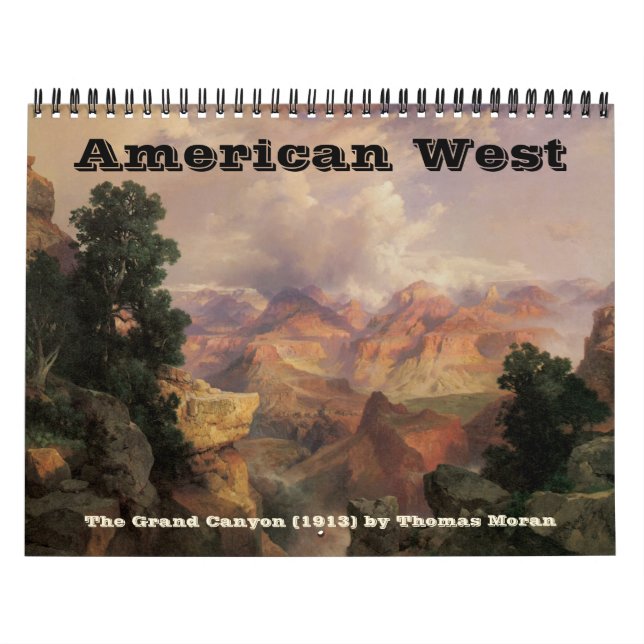 Calendário Vintage American West, Western Cowboys (Capa)