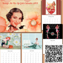Vintage Art Pin-Up Girls Calendar 20XX