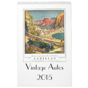 Calendário Vintage Autos 2015