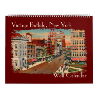 Calendário Vintage Buffalo, NY Wall Calendar