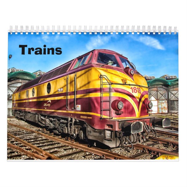 Calendário Vintage e Modern Trains (Capa)