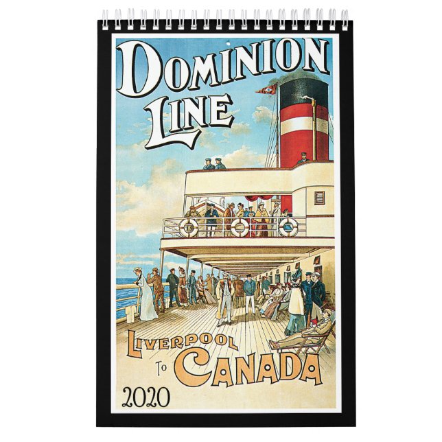 Calendário Vintage Forms of Transportation (Capa)