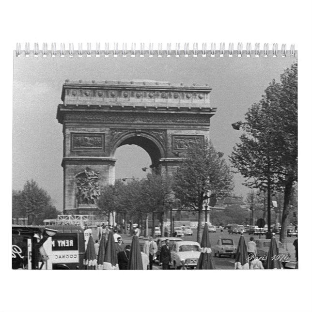 Calendário Vintage France Paris 1970 (Capa)