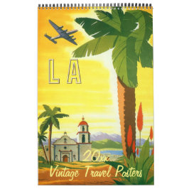 Calendário Vintage Illustration International Posteres de via