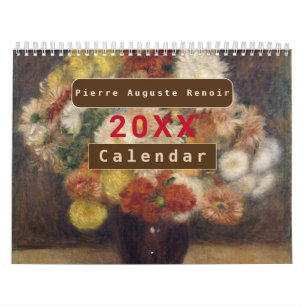 Calendário Vintage Painter Francês Pierre Auguste Renoir