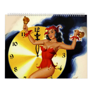 Calendário Vintage Retro Pin-up Girls 2014 Calendar