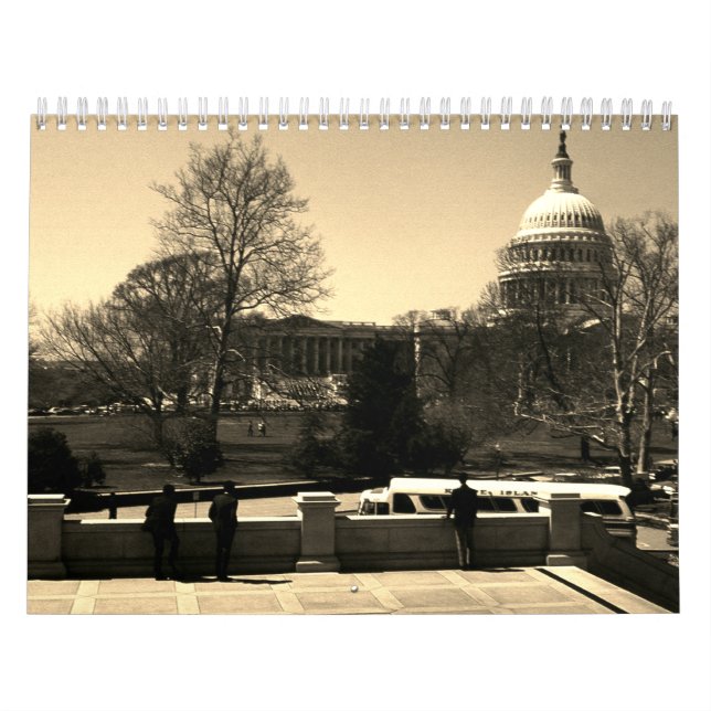 Calendário Vintage retro USA (Capa)