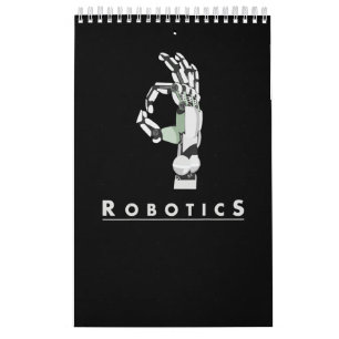 Calendário Vintage Robotics Entrega Robótico Presente Engra