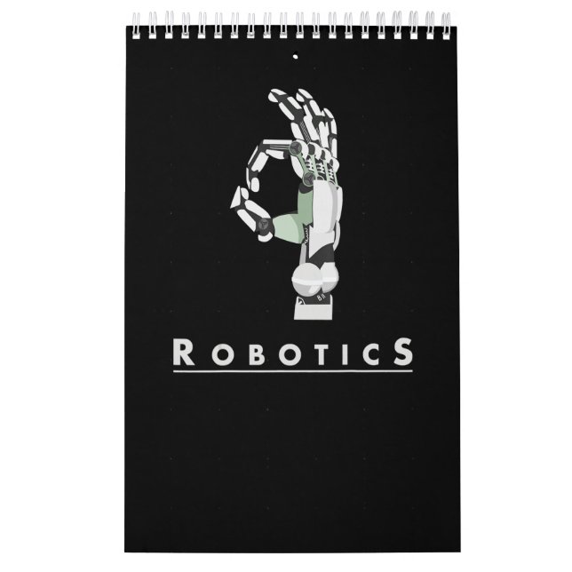 Calendário Vintage Robotics Entrega Robótico Presente Engraça (Capa)