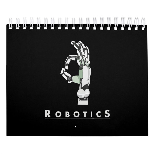 Calendário Vintage Robotics Entrega Robótico Presente Engraça (Capa)