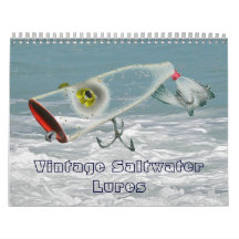 Calendário - Vintage Saltwater, Capas De Pesca #2