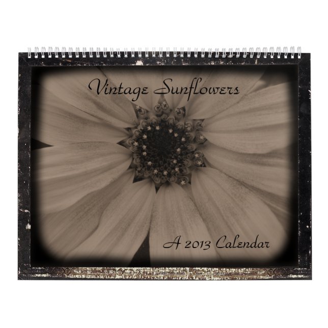 Calendário Vintage Sunflower 2013 (Capa)