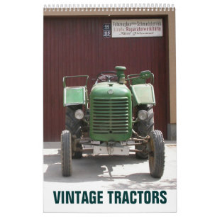Calendário Vintage Trators 2025 Traktor Kalender