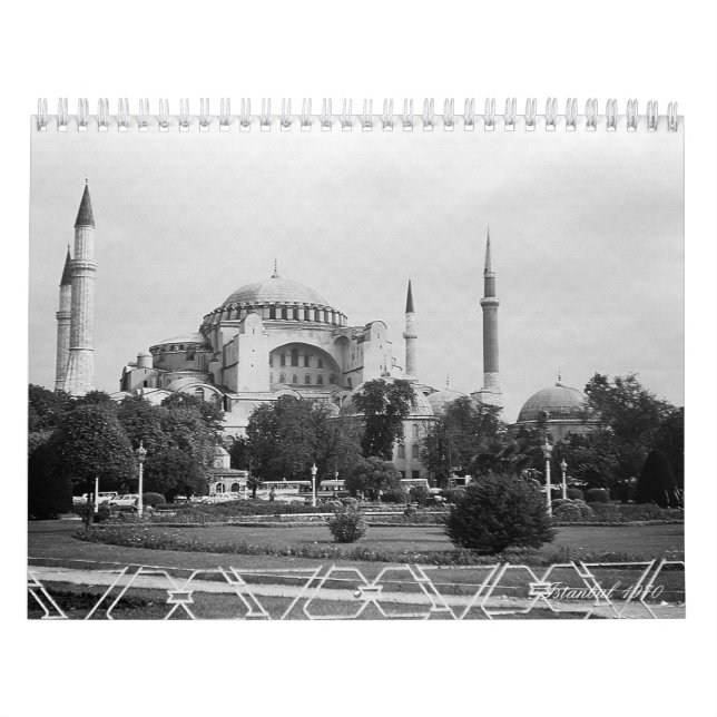 Calendário Vintage Turquia Istambul 1970 (Capa)