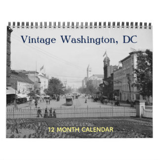Calendário Vintage Washington DC