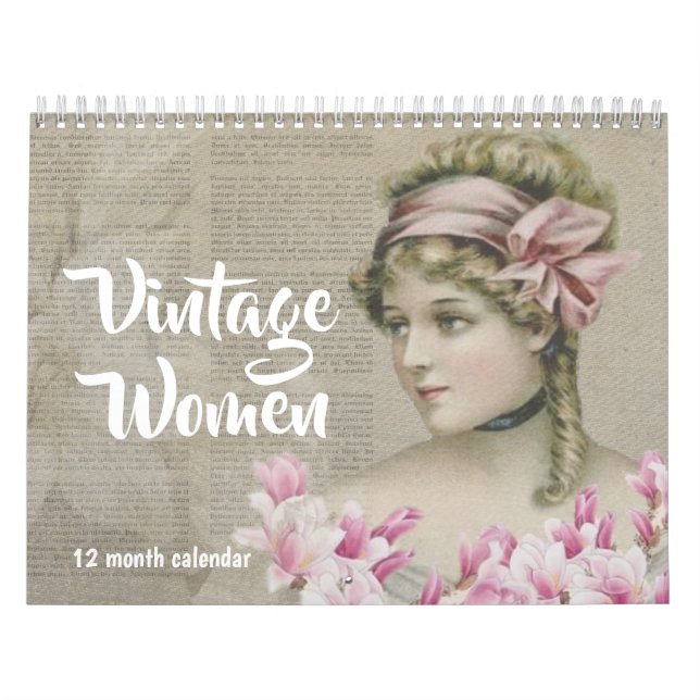 Calendário Vintage Women 2026 Art (Capa)