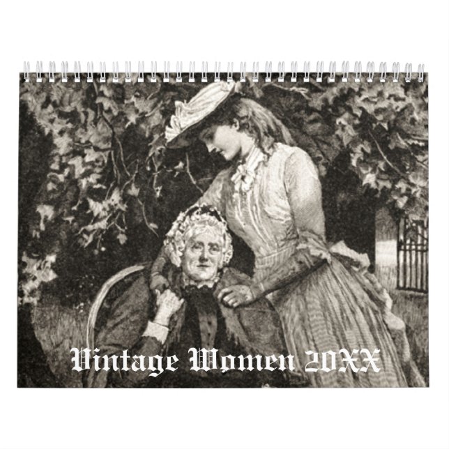 Calendário Vintage Women 20XX Calendar (Capa)
