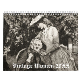 Calendário Vintage Women 20XX Calendar