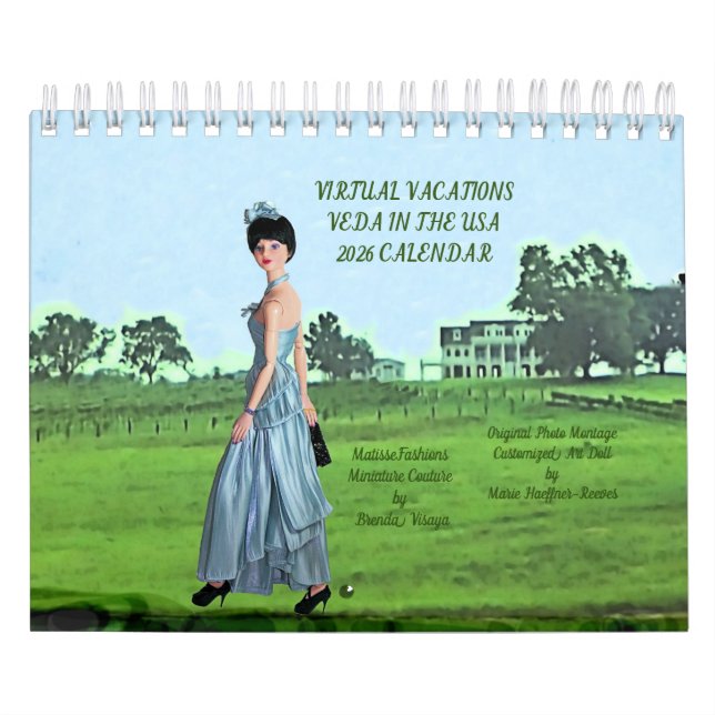 Calendário Virtual Vacations: Veda in the USA, 2026 Calendar (Capa)