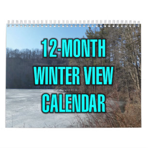 Calendário Visão de Inverno de 12 Meses