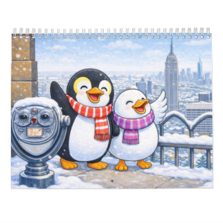 Calendário Visita do Pinguim à Cidade de Nova York