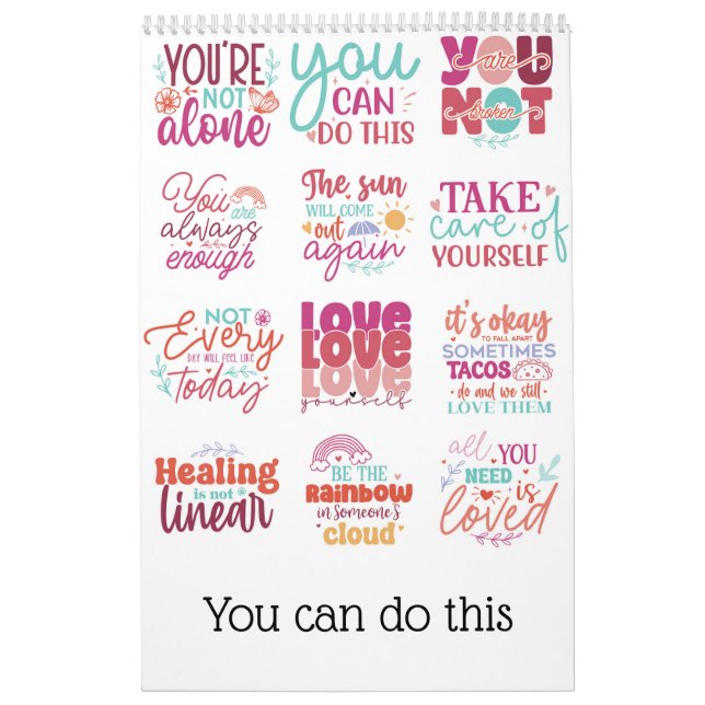 Calendário Você pode fazer isso (Capa)