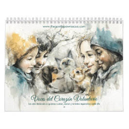 Calendário Voces de los Voluntarios del Rescate Animal Arte
