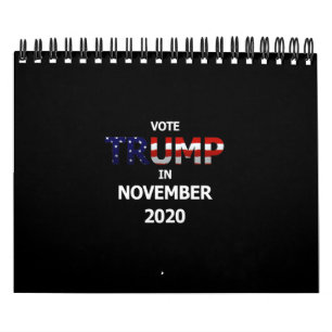 Calendário Vote Trump em 2020