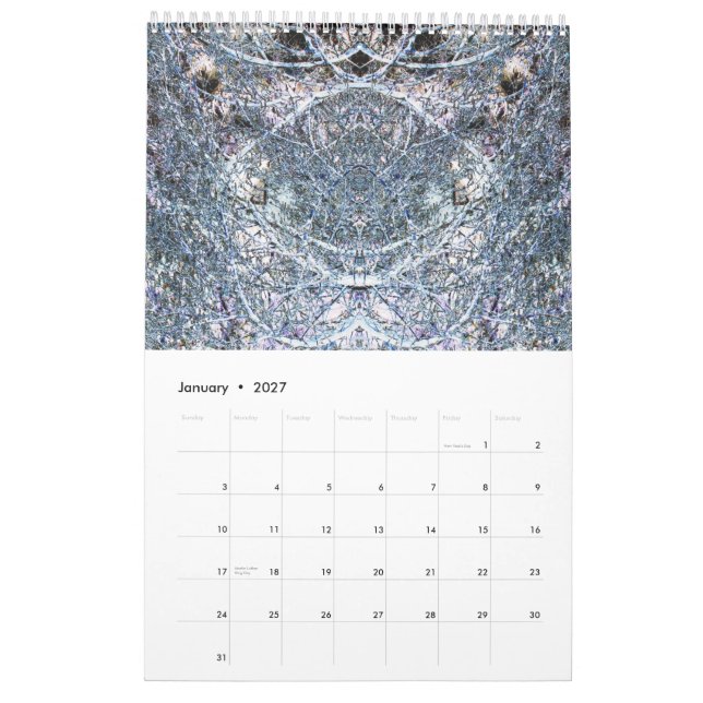 Calendário W mim z um r d s (Jan 2027)