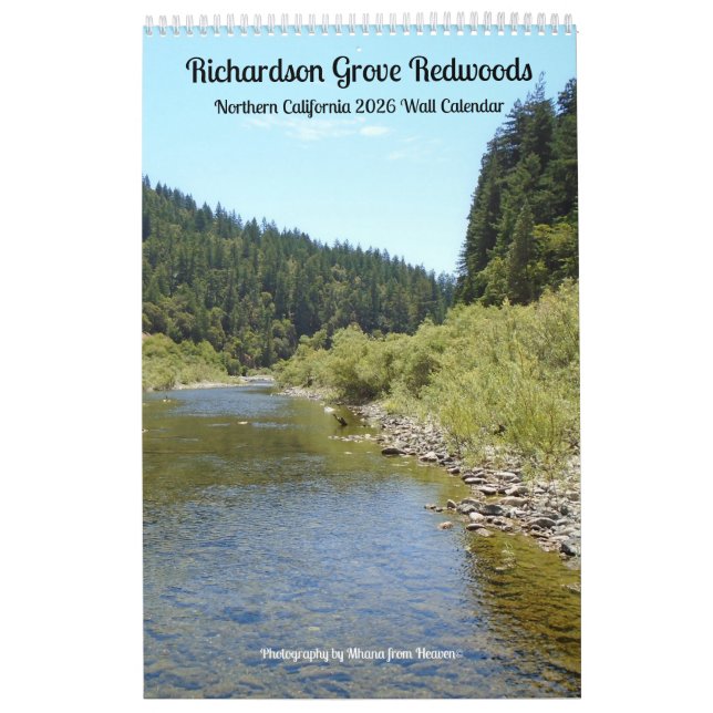 Calendário Wall Calendar 2026 Richardson Grove - Single Sheet (Capa)