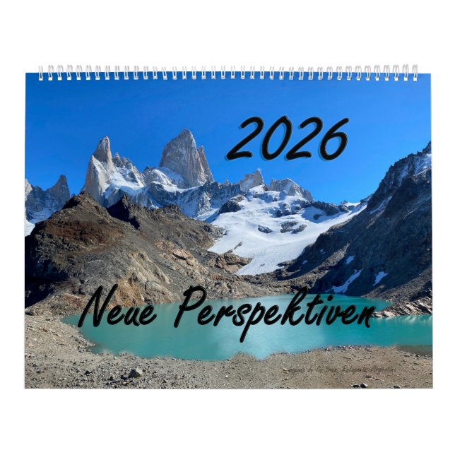 Calendário Wall Calendar 2026 with German Bible Verses (Capa)