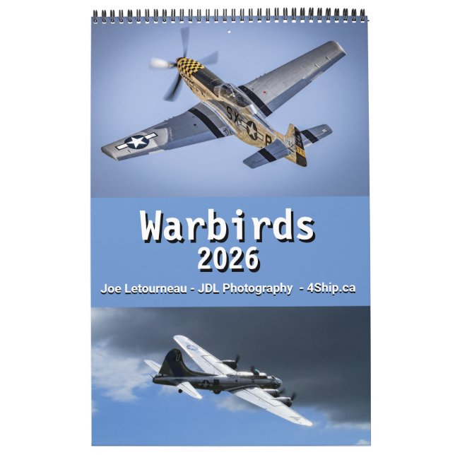 Calendário Warbirds 2026 (Capa)