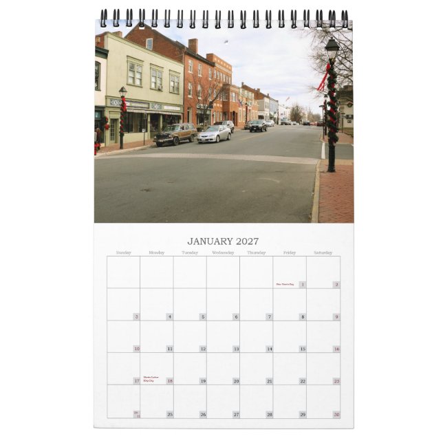 Calendário Warrenton (Jan 2027)