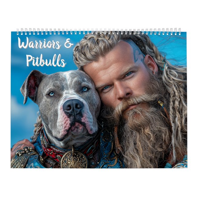 Calendário Warriors & Pitbull Dog Heroes (Capa)
