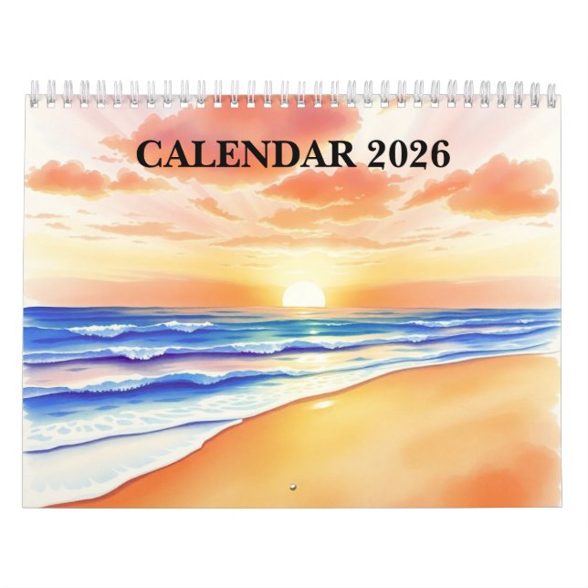Calendário Watercolor 2025 Wall Calendar  (Capa)