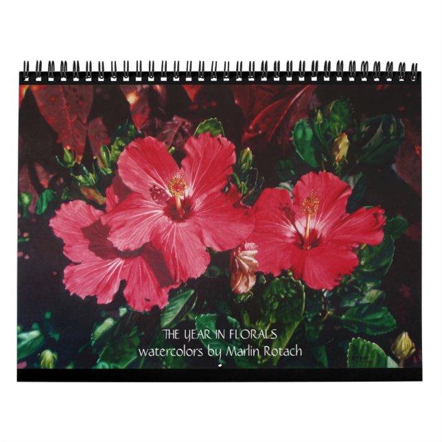 Calendário Watercolor Flowers Calendar (Capa)
