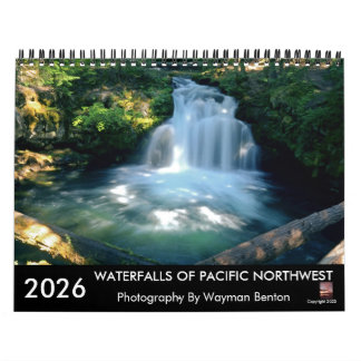 Calendário WATERFALLS OF PACIFIC NORTHWEST Calendar