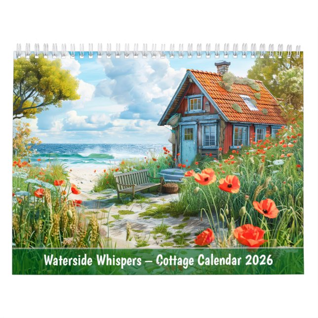 Calendário Waterside Whispers – Cottage Calendar 2026 (Capa)