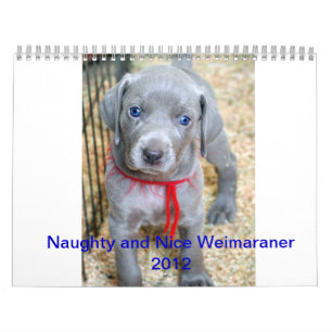 Calendário weimaraner 2012