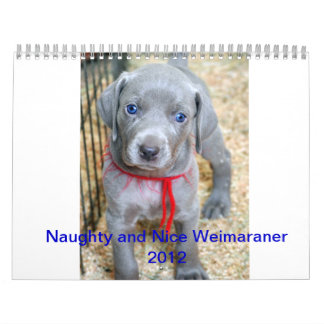 Calendário weimaraner 2012