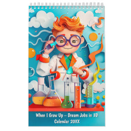 Calendário When I Grow Up – Dream Jobs in 3D