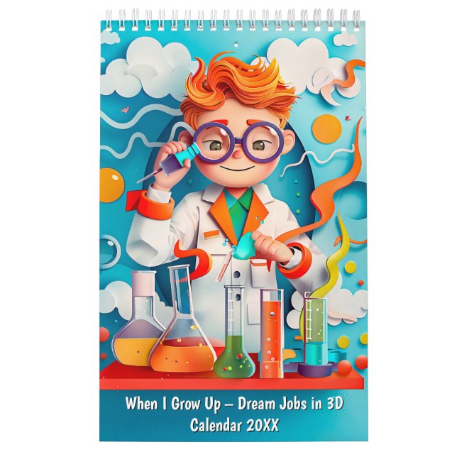 Calendário When I Grow Up – Dream Jobs in 3D (Capa)