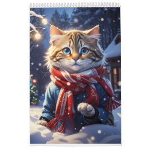 Calendário Whimsy - Um ano de feline Delight